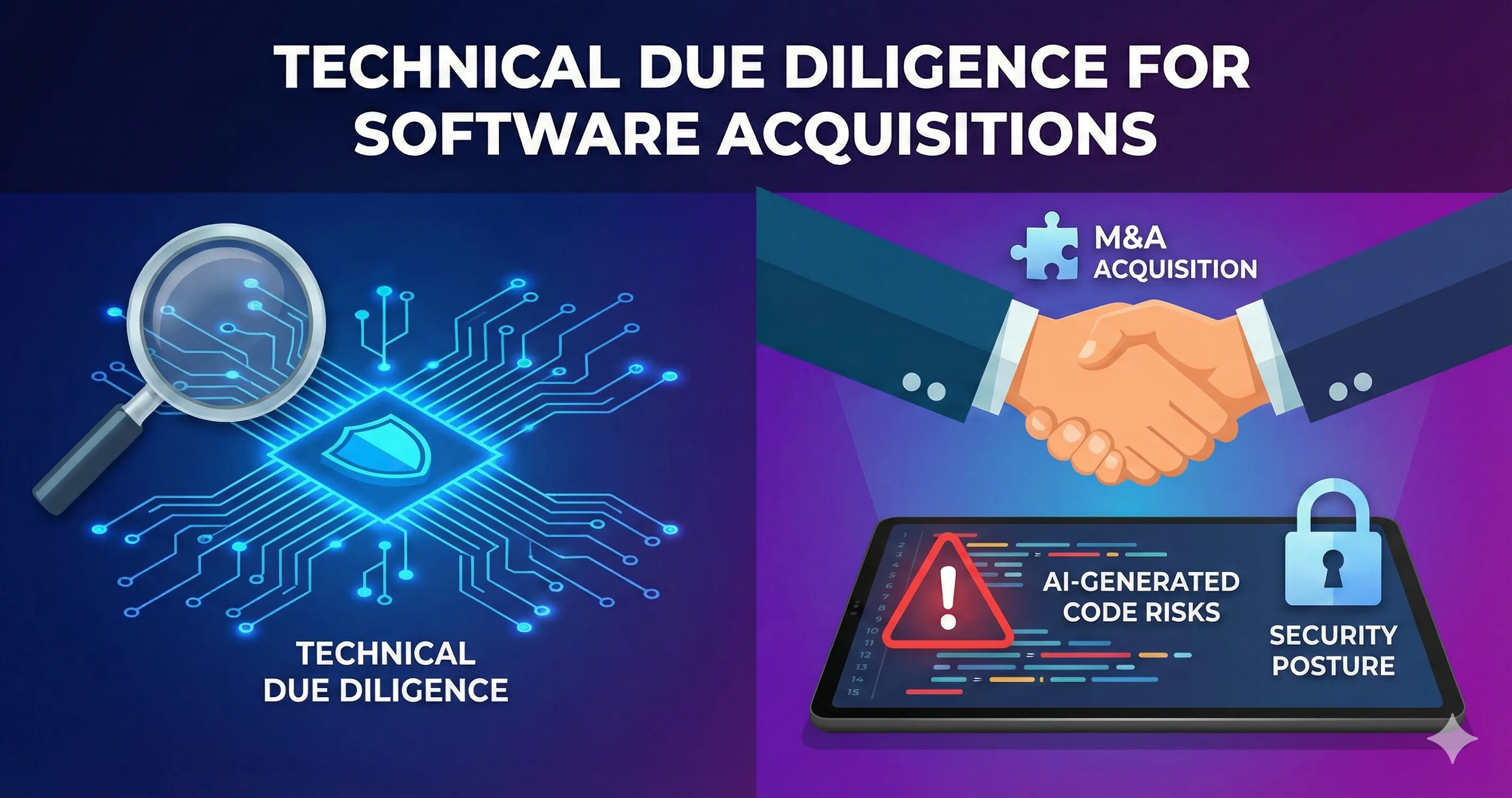 Technical due diligence for software acquisitions - architecture, security, and code quality review